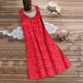 Womens Dresses Summer Fashion Print Loose Plus Size Beach Maxi