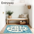 thumbnail image 3 of ODIKA 4x6 Machine Washable Non-Slip Area Rug, s Oval ABC with Storybook Illustrations High Traffic Rug, Blue, 692873, 3 of 7