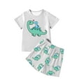 thumbnail image 3 of Ensemble Garçon Chemise Imprimée Courte Col Rond Été Vêtements Bébé Garçon Vêtements Garçons 4-5 Ans, 3 of 3