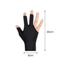 thumbnail image 5 of 1Pc 3-Finger Billiards Glove Anti-slip Sweat-absorbing Breathable Men Women Right Hand Snooker Cue Sport Glove Billiards Accessories, 5 of 6