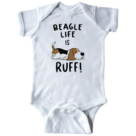 

Inktastic Beagle Life is Ruff! Gift Baby Boy or Baby Girl Bodysuit