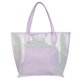 thumbnail image 1 of Bolso de mano de PVC de gran capacidad, de un solo hombro, moderno, transparente, informal, para salir, color morado, 1 of 1