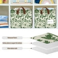 thumbnail image 4 of Yayeee Foldable Storage Basket for Shelves with Handles Waterproof Cloth Bins, Green Floral, 4 of 7