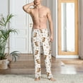 thumbnail image 5 of Vsdgher Fall Squirrel Print Mens Pajama Pants Sleep & Lounge Pants, PJ Bottoms With elastic waistb and Pockets, 5 of 5