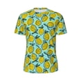 thumbnail image 5 of Wukai Lemon1 Print Men's Short-Sleeved Mesh T-Shirt,Quick-Dry Short Sleeve Workout T-Shirt-XX-Large, 5 of 8