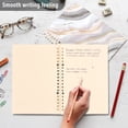 thumbnail image 5 of Haosy Soft Pink Gold White Marble Notebooks 1-subject Journal 60 Sheets A5 College Ruled Paper Detachable Ring 8.3"x5.7", 5 of 8