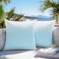 thumbnail image 4 of Outdoor Pillow Cover Gradient Color Blue White Ombre Set of 2 Waterproof Throw Pillowcases Colorful Decorative Patio Furniture Pillows for Couch Garden Indoor & Outdoor Use, 4 of 9