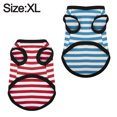 thumbnail image 2 of Ropa de primavera y verano, chaleco a rayas para mascotas, Teddy Bichon Bommel, ropa para perros y gatos (2 uds) MFZFUKR XL, 2 of 6