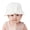 White, variant on Xfvqtps Baby Summer Sun Hat Infant Toddler Boys Girls Bucket Hat Adjustable Strap Bow Wide Brim Beach Breathable Sun Protection Hat
