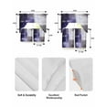 thumbnail image 6 of Purple Gray Kitchen Curtains Sets 36 Inch Length with Valance, Modern Oil Painted Art Abstract Geometric Swag Valances and Tiers Curtain Set Drapes Swag Curtains for Living Room, Bathroom, Bedroom, 6 of 6