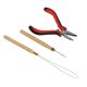 thumbnail image 5 of Kit De Herramientas Para Extensiones De Cabello, Alicates De Silicona Para Extensiones De Cabello, Gancho De Ganchillo, Aguja De Tracción, Anillos De Enlace De Silicona, Cuentas Para Estilizar El Cabe, 5 of 5