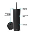 thumbnail image 2 of Vaso aislante moderno, sencillo, con tapa y pajita, 590 ml, 2 of 9