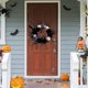 thumbnail image 5 of Guirnalda redonda de Halloween para puerta delantera, guirnalda para colgar en la pared, decorativa , artificial aterradora para cé Baoblaze Corona de puerta delantera, 5 of 7