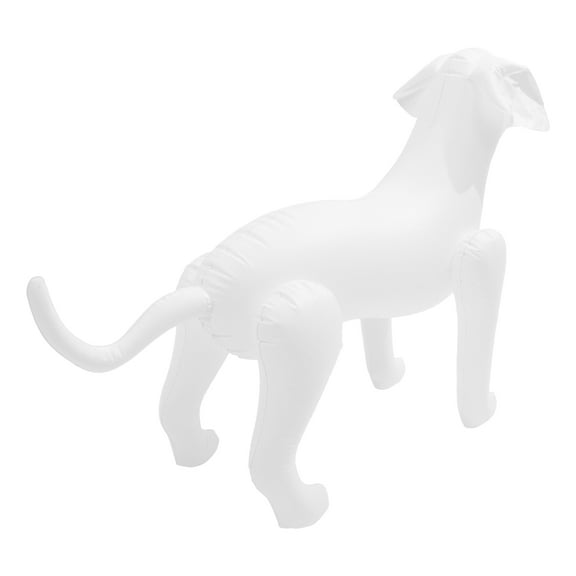 NICEXMAS Nicexmas White Inflatable Dog Mannequin PVC Display Model for Decor