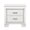 White, variant on Faux Alligator Front Nightstand / Glam Bedroom Addition / Polished Chrome Bar Pulls