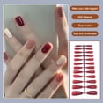 thumbnail image 5 of Uñas postizas largas cortas multicolor Minnieouse manicura de uñas accesorios de belleza DIY juego de manicura Azul oscuro, 5 of 5