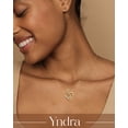 thumbnail image 2 of Yndra 18K Gold Plated Heart Necklace for Women,S925 Sterling Silver May Emerald Birthstone Butterfly Pendant Necklace,Jewelry Gift for Her Wife Mom Girlfriend,Birthday Mother’s Day Gift, 2 of 10