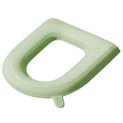 Washable O-shape EVA Pad Cushion Toilet Seat Closestool Mat Toilet Cover Soft Toilet Seat GREEN