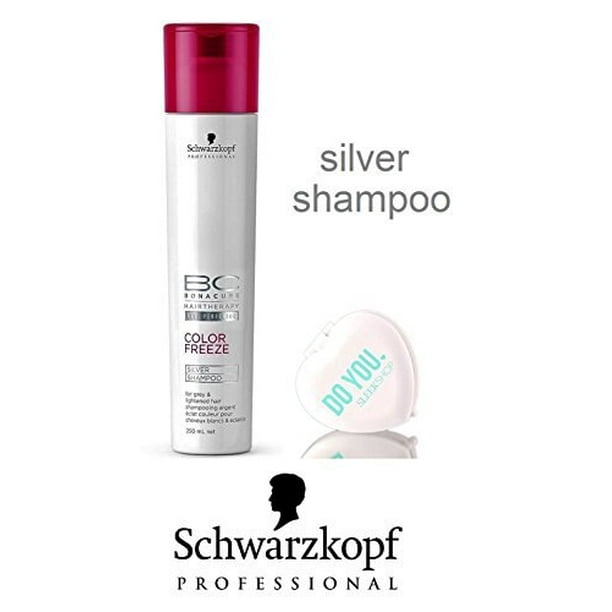 Schwarzkopf BC Bonacure Freeze SILVER Shampoo grey and lightened hair - 8.5 oz / 250ml Walmart.com