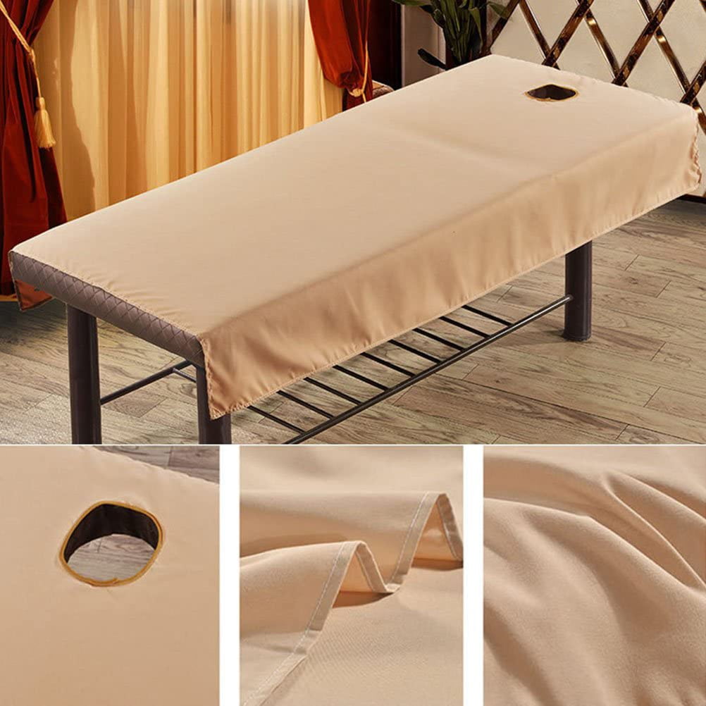Beauty Shop Massage Couch Table Cover Single Bed Sheet With Face Hole 