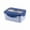 Blue, variant on IPEWLEX Microwaveable Bento Lunch Box with Three Compartments, Leak-Proof Plastic Container for Office Workers, Stylish and Functional