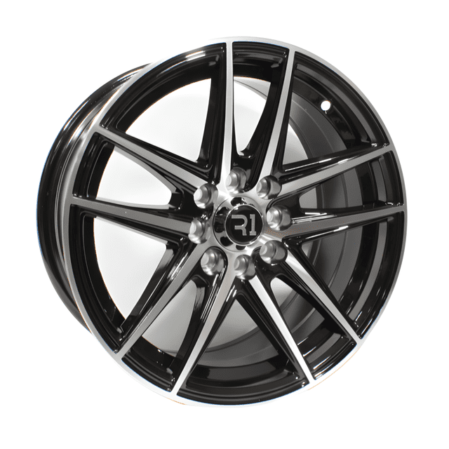 4 Rines 15" barrenación 4-100/108 ancho 7.0 compatibles con Yaris, Aveo, Rio, Figo, Fiesta Modelo R1 L2037