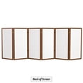 thumbnail image 7 of Red Lantern 3 ft. Short Window Pane Shoji Screen - Walnut - 6 Panels, 7 of 7