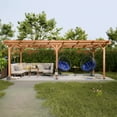 thumbnail image 4 of LZBEITEM 12'x16' Outdoor Pergola, Wooden Pergola Gazebo for Outdoor Porch Garden Backyard Patio, 4 of 9