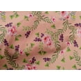 thumbnail image 4 of oneOone Cotton Poplin Fabric Watercolor Leaves & Peony Floral Print Fabric By Yard 42 Inch Wide, 4 of 4