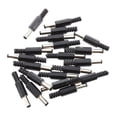 thumbnail image 3 of 20Pcs Black 2.5 x 5.5Mm Dc Power Male Plug Jack Adapter & 10Pcs 12V Dc Power Plug Female Jack Plug Connector Cable, 3 of 10