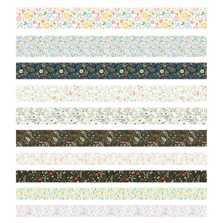  Floral Washi Tape 10m Long Each Roll Decorative