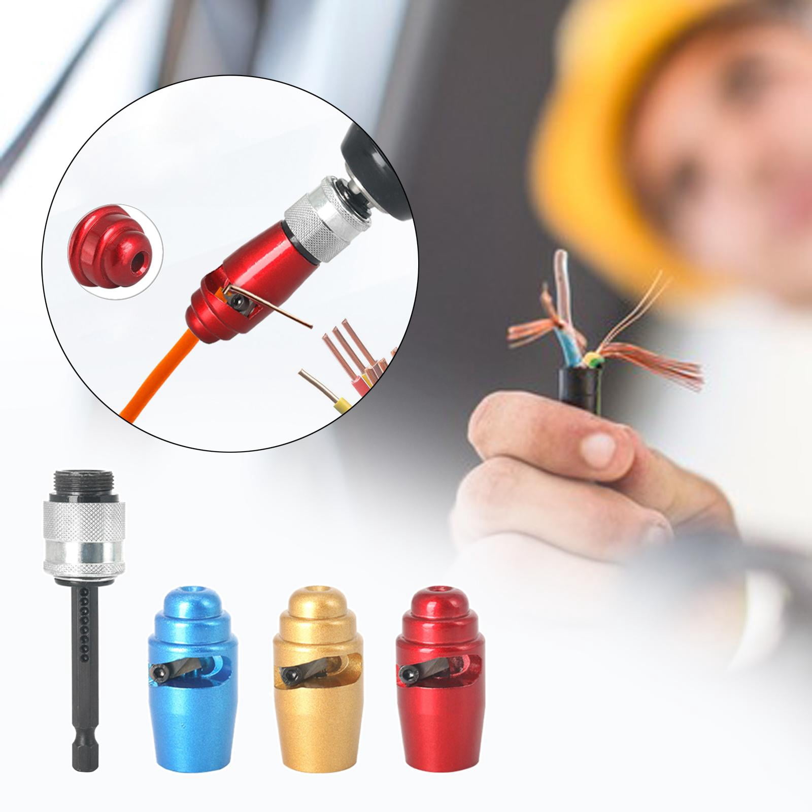 Miulika Wire Stripper Tool Hand Drill Cable Stripper Professional Multiuse Power Tool Easy to Use for Power Drill Cutting Wire Cutter