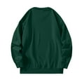 thumbnail image 4 of Men's Casual Sweatshirt Solid Color Long Sleeves Round Neck Sweatshirts Comfortable Outdoor Pullover Tops Army Green S, 4 of 4