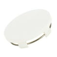 thumbnail image 1 of Tapas centrales de cubo de rueda de coche de 60 mm 2.36" OD universales para coche, duraderas de plástico ABS blanco, 1 of 6