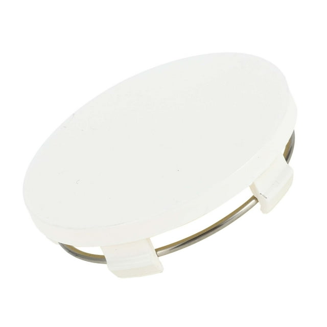 Tapas centrales de cubo de rueda de coche de 60 mm 2.36" OD universales para coche, duraderas de plástico ABS blanco