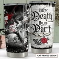 thumbnail image 2 of Skull Couple Tumbler Till Dead Do Us Part 20oz Stainless Steel Insulated Travel Mug Christmas Birthday Valentine Gift for Wife Husband Boyfriend Girlfriend Tattoo Lovers, 2 of 7