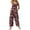 #003-Deep Red, variant on Green Jumpsuits for Women Plus Size Floral Printed Jumpsuits Trendy Sleeveless Cotton Rompers Comfy Jumpers with Pockets Green XL