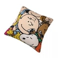 thumbnail image 4 of Funda de almohada decorativa con personajes de cómic de Peanuts, Merchandising para el hogar, Funda de almohada divertida de Snoopy y Charlie Brown, Funda de almohada con cremallera, Varios tamaños, 4 of 5