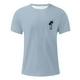thumbnail image 3 of Camisas de Manga Larga para Hombres Imprimir Casual Cuello Redondo Blusa de Manga Corta, Camisas de Lino para Hombres, 3 of 4