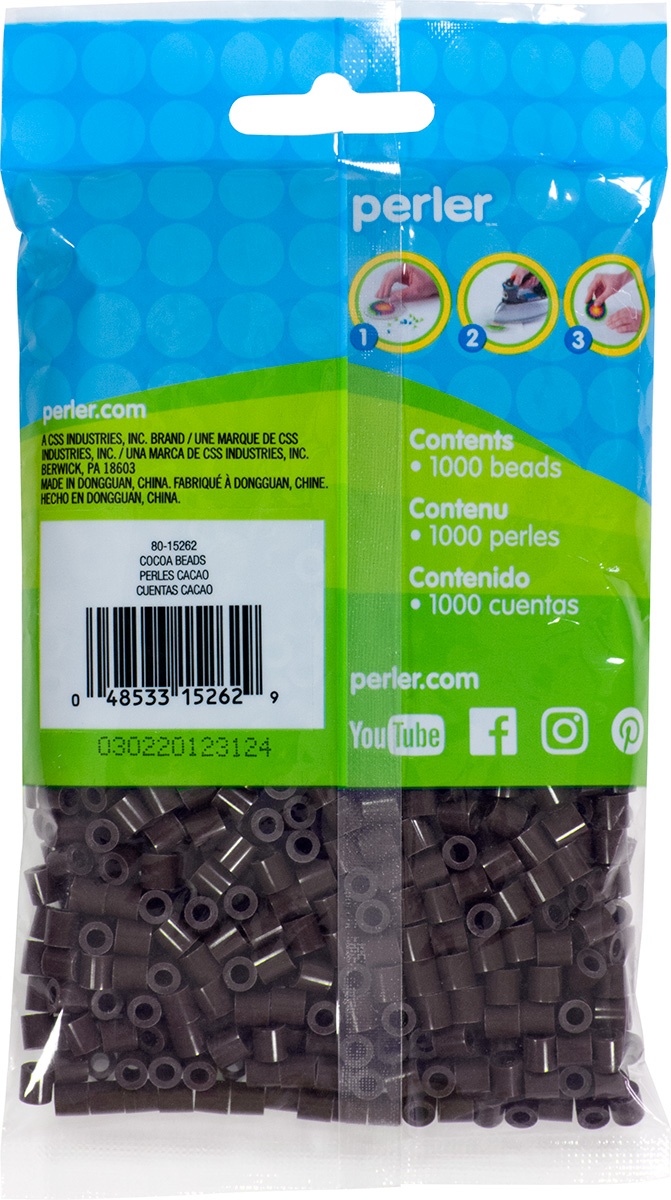 Perler Fused Beads 1000pc Cocoa 