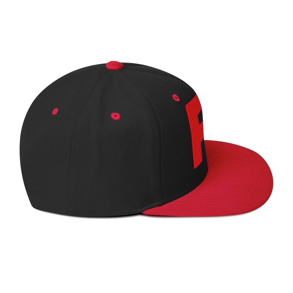 Team Rocket Snapback Hat (Black/ Red)