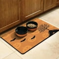thumbnail image 3 of Horror Pumpkin Ghost Pet Food Mat Happy Halloween Absorbent Water Non-Skid 17x30 Inch Pet Food Mat Cat Feeding Mat EcoFriendly Durable Pet Placemat, 3 of 7