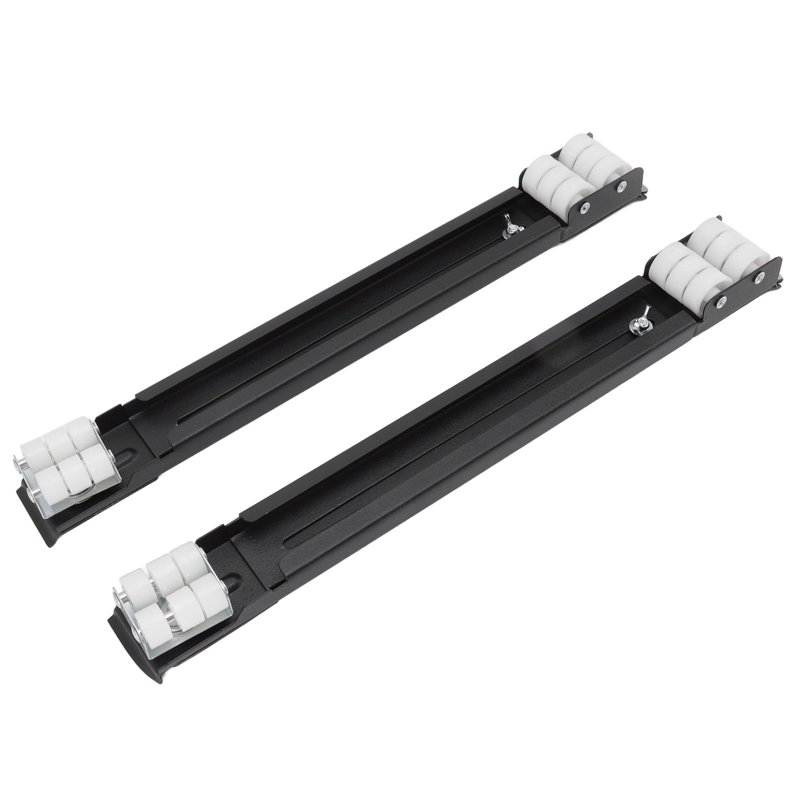 Rupoun Heavy Duty Extensible Appliance Roller Load Bearing 661 Lbs / 300 kg Universal Wheels Base Slider for Washer Furniture Black
