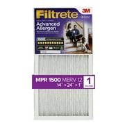 Filtrete 14x24x1 Air Filter, MPR 1500 MERV 12, Advanced Allergen Reduction, 1 Filter