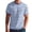 Sky Blue, variant on Mens Short Sleeve T-Shirts Striped Casual Crewneck Basic Shirt Color Block Stretch Summer Beach Tees Blue L