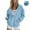 Light Blue, variant on BLTIBY Women's Zip Up Sweatshirt Jacket Hoodies Fall Solid Color Thin Coat Comfort Lightweight Casual Outwear with Pockets Orange XL