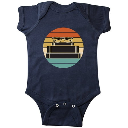

Inktastic Librarian Gift Retro Sunset Book Silhouette Gift Baby Boy or Baby Girl Bodysuit