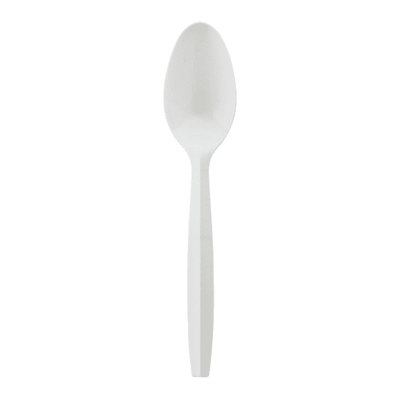 Solo Cup Medium Weight Polypropylene Teaspoons - 1000/Carton - 1 x Teaspoon - Breakroom - Disposable - Polypropylene - White