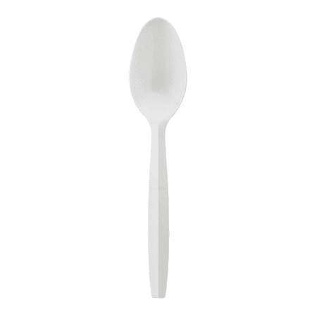 Solo Cup Medium Weight Polypropylene Teaspoons - 1000/Carton - 1 x Teaspoon - Breakroom - Disposable - Polypropylene - White