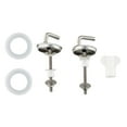 2Pcs Toilet Seat Fix Fitting Stainless Steel Back To Wall Replacement
